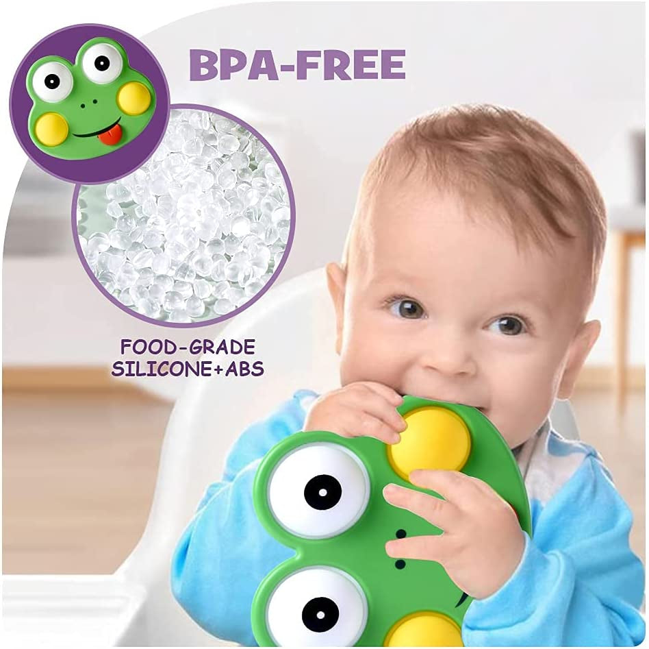 "Fun and Educational Frog Flipping Board - Perfect Stress Relief and Sensory Toy for Babies and Toddlers!"